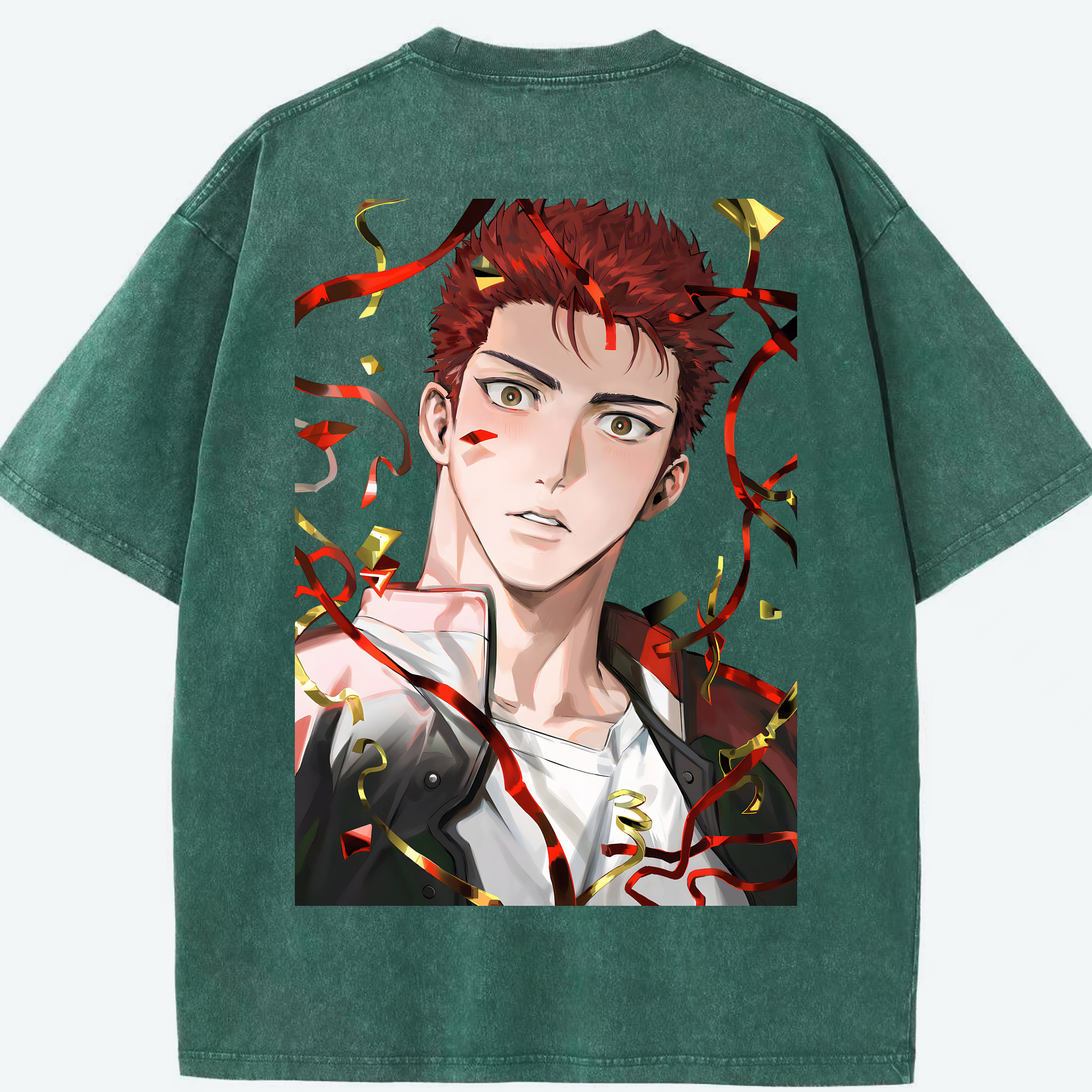 （画像用） SLAM DUNK／スラムダンク 綿100% ヴィンテージ風 半袖Tシャツ（背面プリント）
